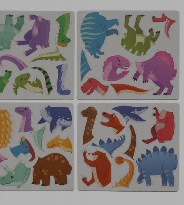 Dinozaury , Układanka magnetyczna + puzzle