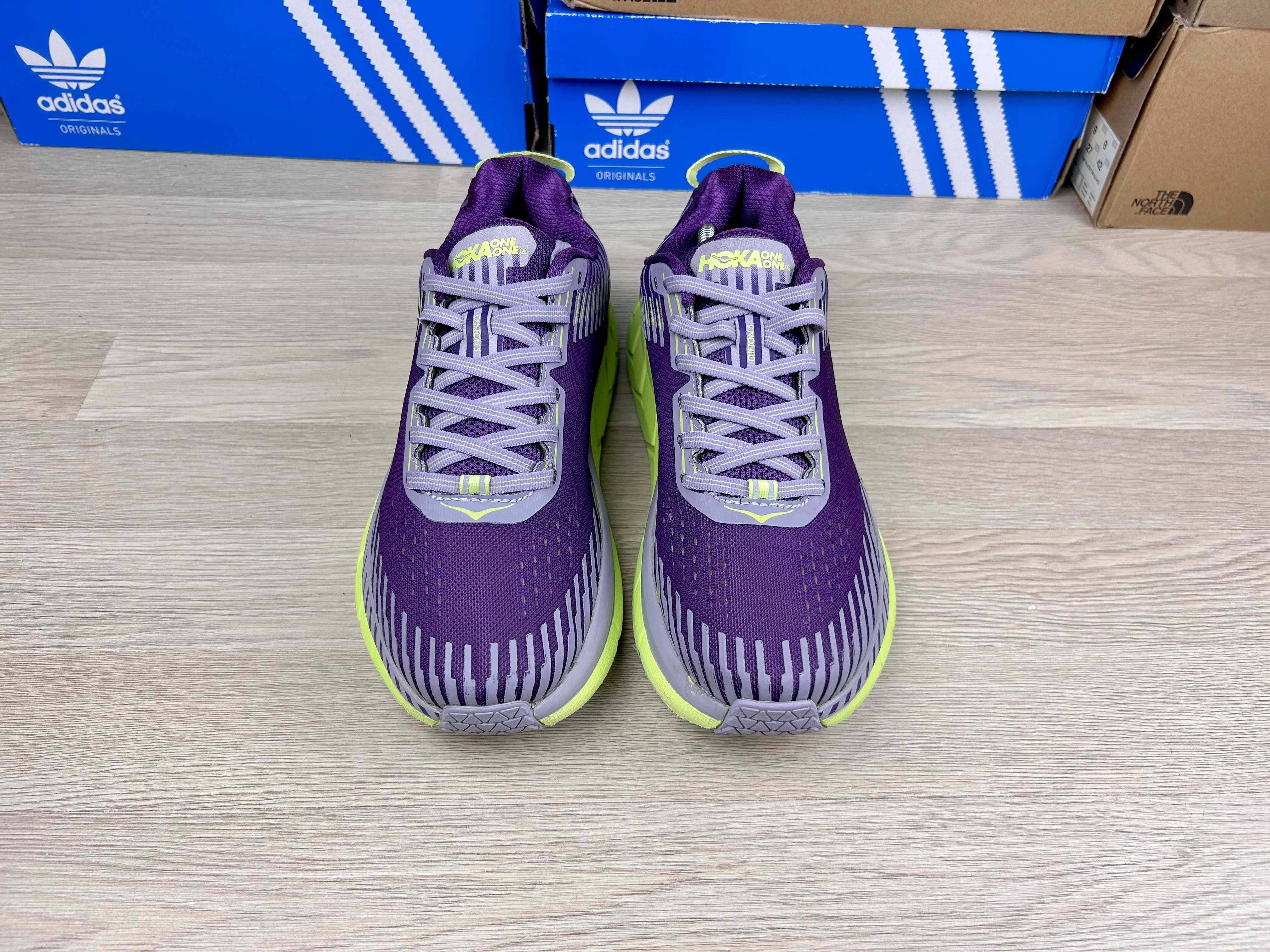 Кроссовки hoka one clifton 5 беговые женские сеточка 40