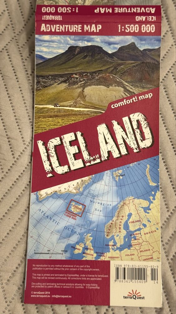 Islandia comfort map , adventure map