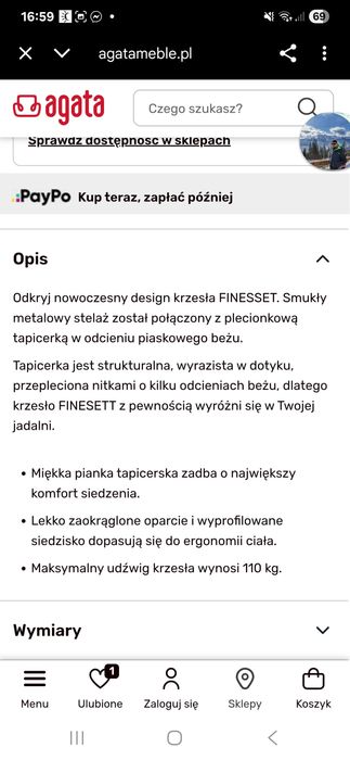 NOWE Krzesła FINESSET Agata Meble