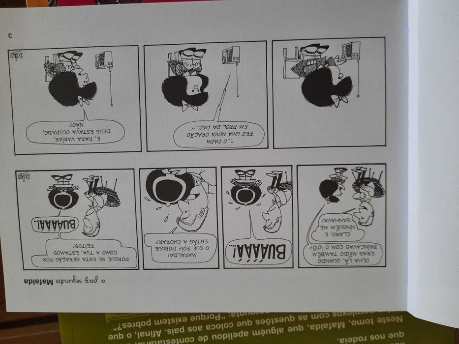 Coleção de 4 livros da "Mafalda" banda desenhada (Quino) como novos