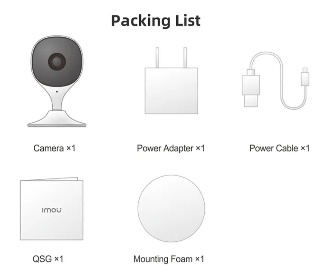 Wi-Fi IP видеокамера Dahua Imou Cue 2C /2E / XIAOMI Yi Home 2K Pro