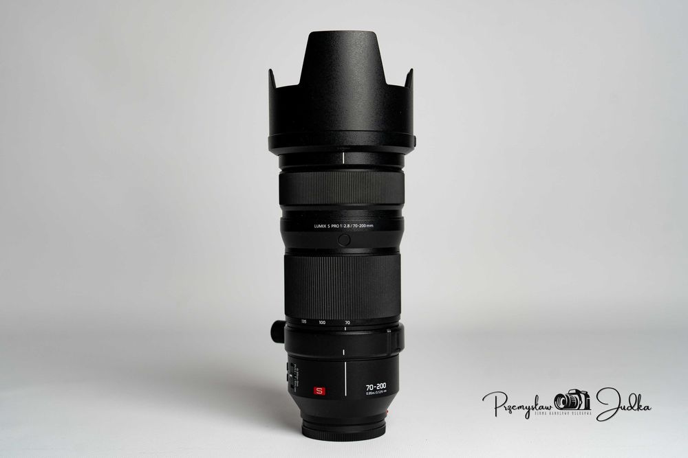 Panasonic Lumix S PRO 70–200mm f/2.8 O.I.S. 70-200/2.8 igła | faktura