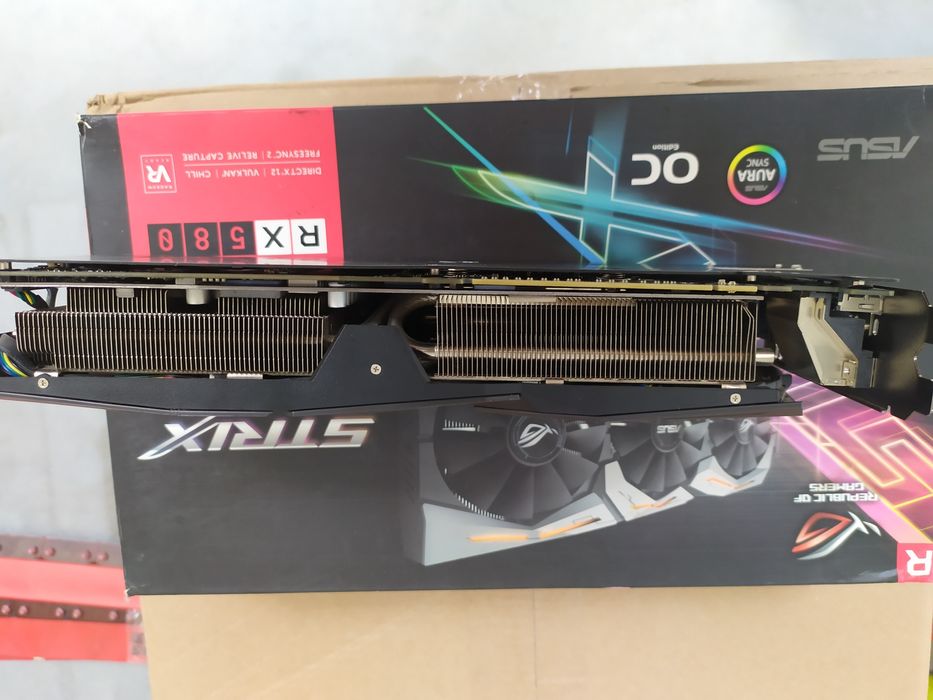 Игровая видеокарта Asus Radeon RX 580 ROG Strix 8GB Gaming DDR5 256bit