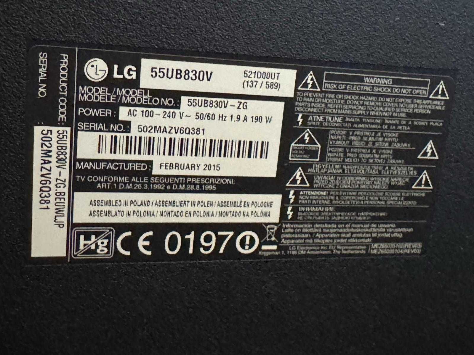 Televisão LG 55 polegadas