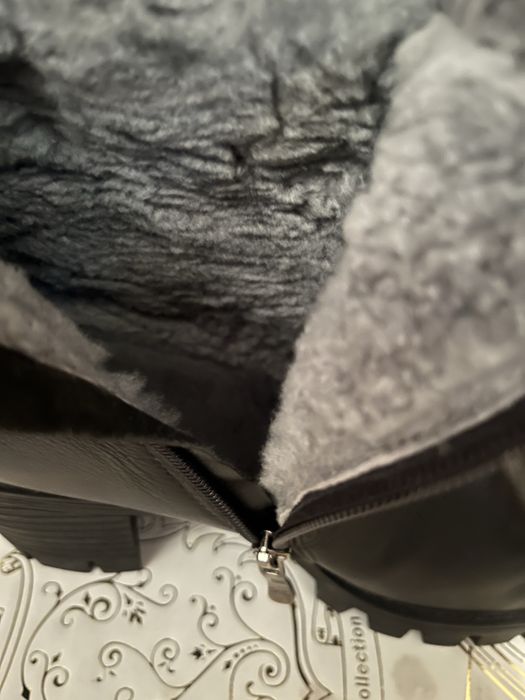 Жіночі зимові сапоги Vitto Rossi, 39р,стан нових, натур шкіра, цегейка