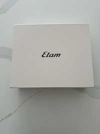 ETAM kremowe pudełko prezentowe czarne Logo 30/25