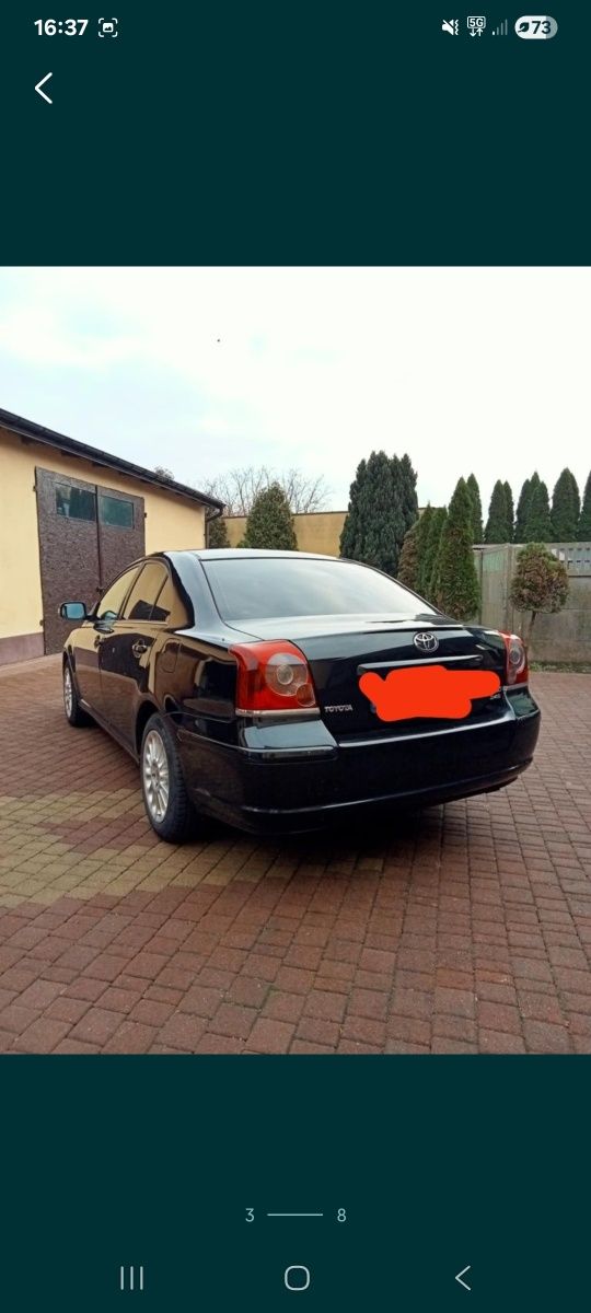 Toyota Avensis 2007r.
Toyota Avensis 2.0 Diesel. Rocznik 2007.