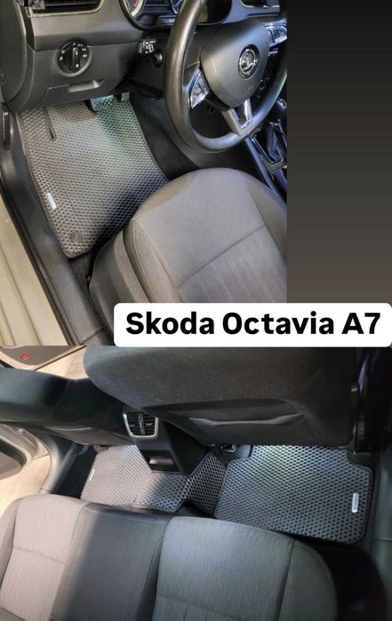 EVA ЕВА Коврики в авто багажник Шкода Skoda Fabia Octavia Rapid Karoq