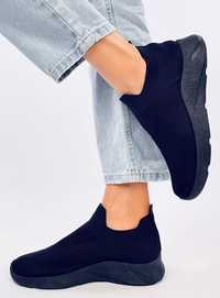 Buty Sportowe Skarpetkowe Goff Navy Blue