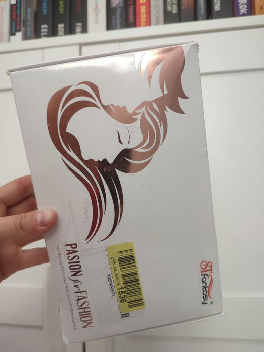Peruka ombre gęsta piękna wysoka jakość WIG cosplay niebieska fioletow