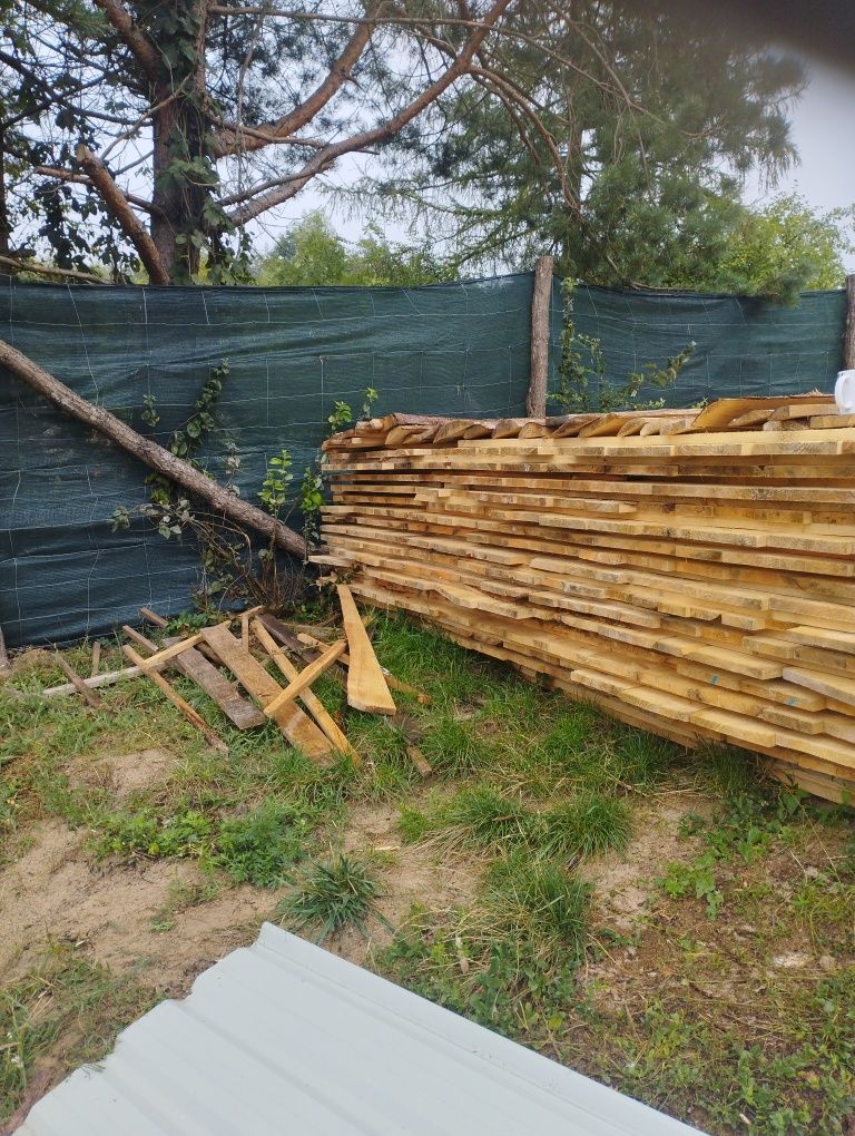Deski świerkowe szalunkowe