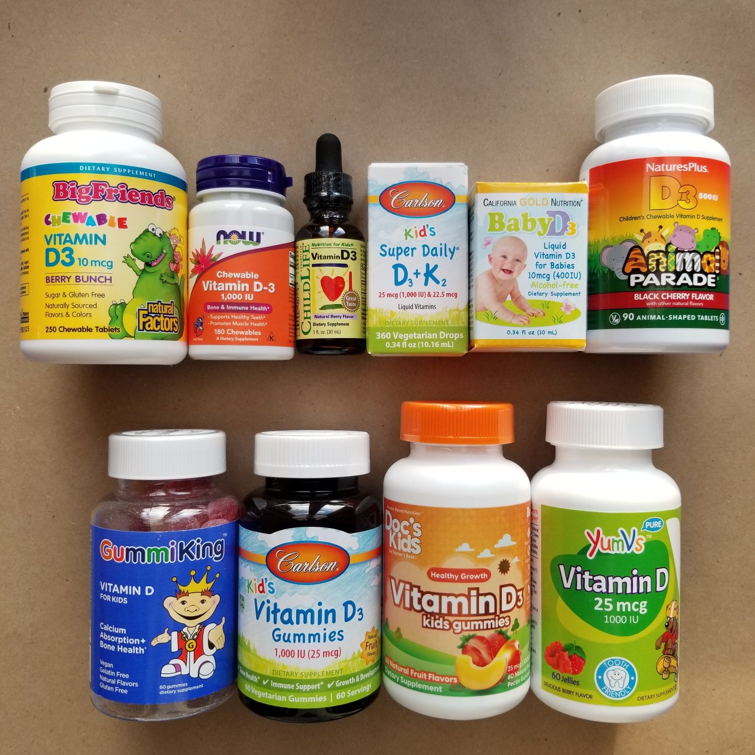 Вітаміни для дітей!Вітамін Д3,С,омега,кальцій,магній,цинк.iherb