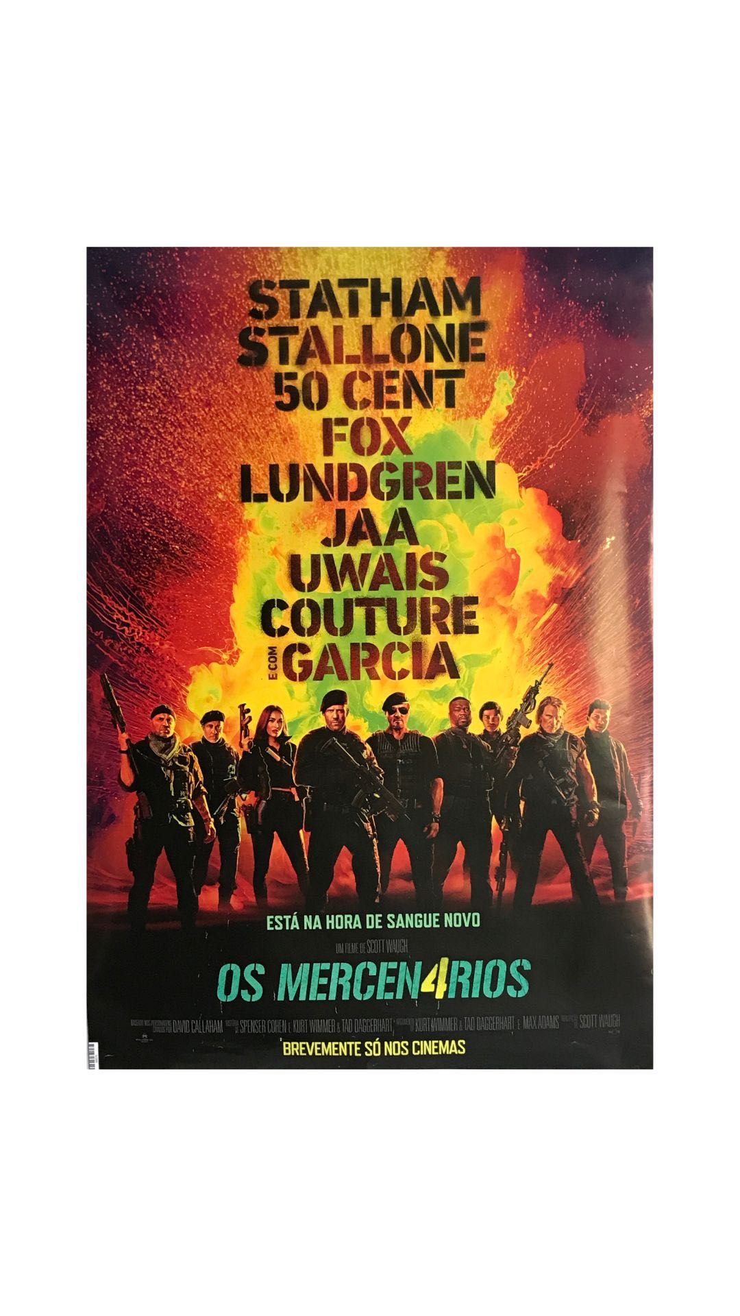 Os mercenarios 4: Poster cinema (98x68 cm)