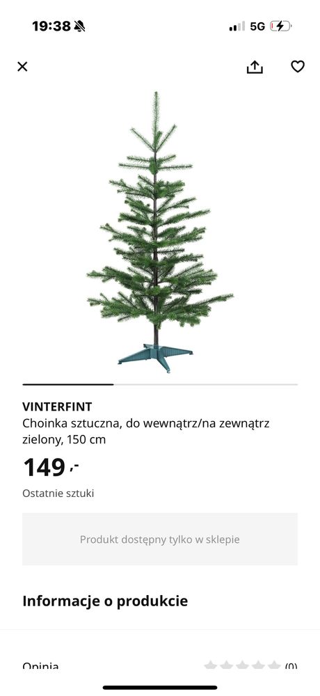 Choinka ikea nowa