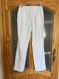 Biale spodnie medyczne scrubs gumka idealny stan meskie