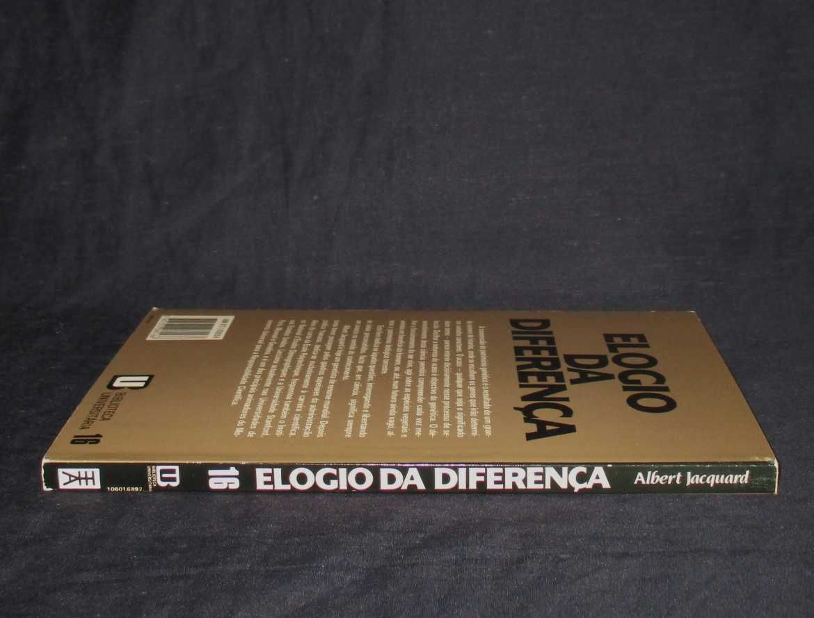 Livro Elogio da Diferença Albert Jacquard