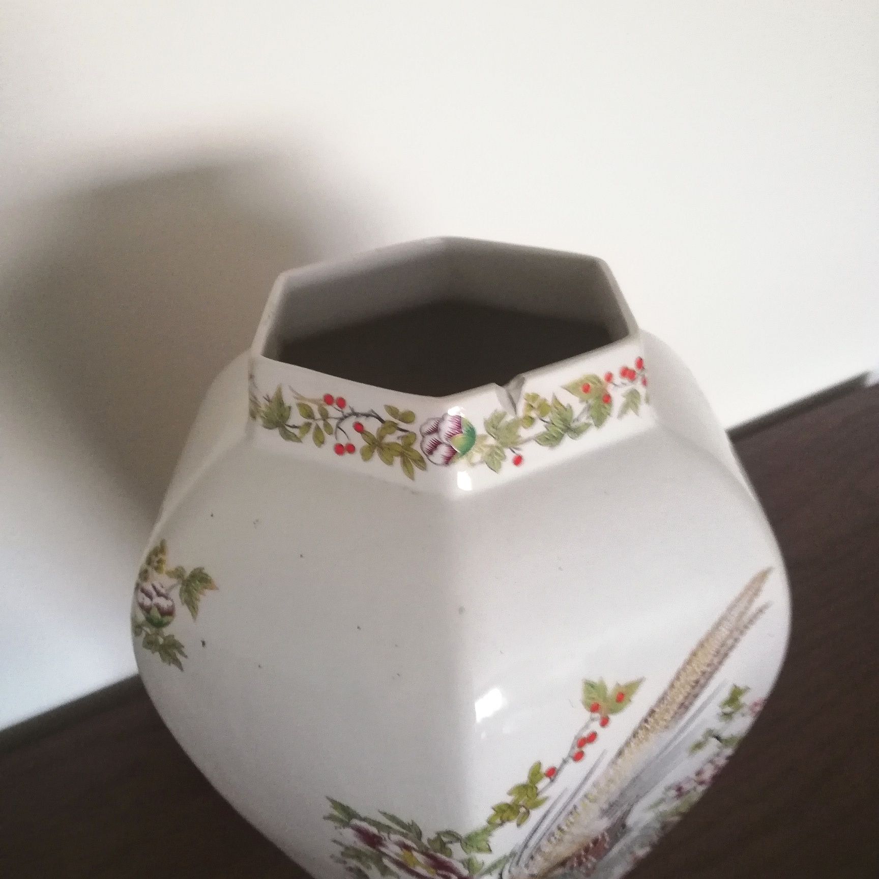 Jarrão decorativo vintage, 55cm, em porcelana