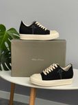 Кеди Rick Owens DRKSHDW Ramones Low Black Milk PREMIUM рік овенс чорні
