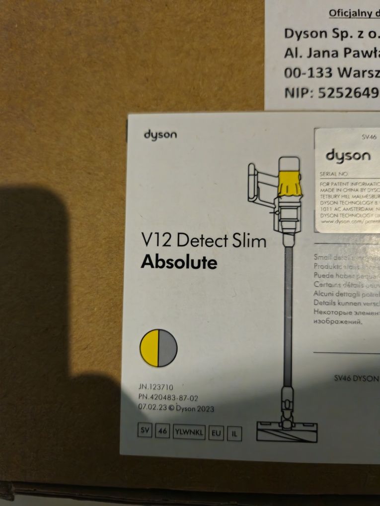 Odkurzacz bezprzewodowy Dyson V12 Detect Slim Absolute