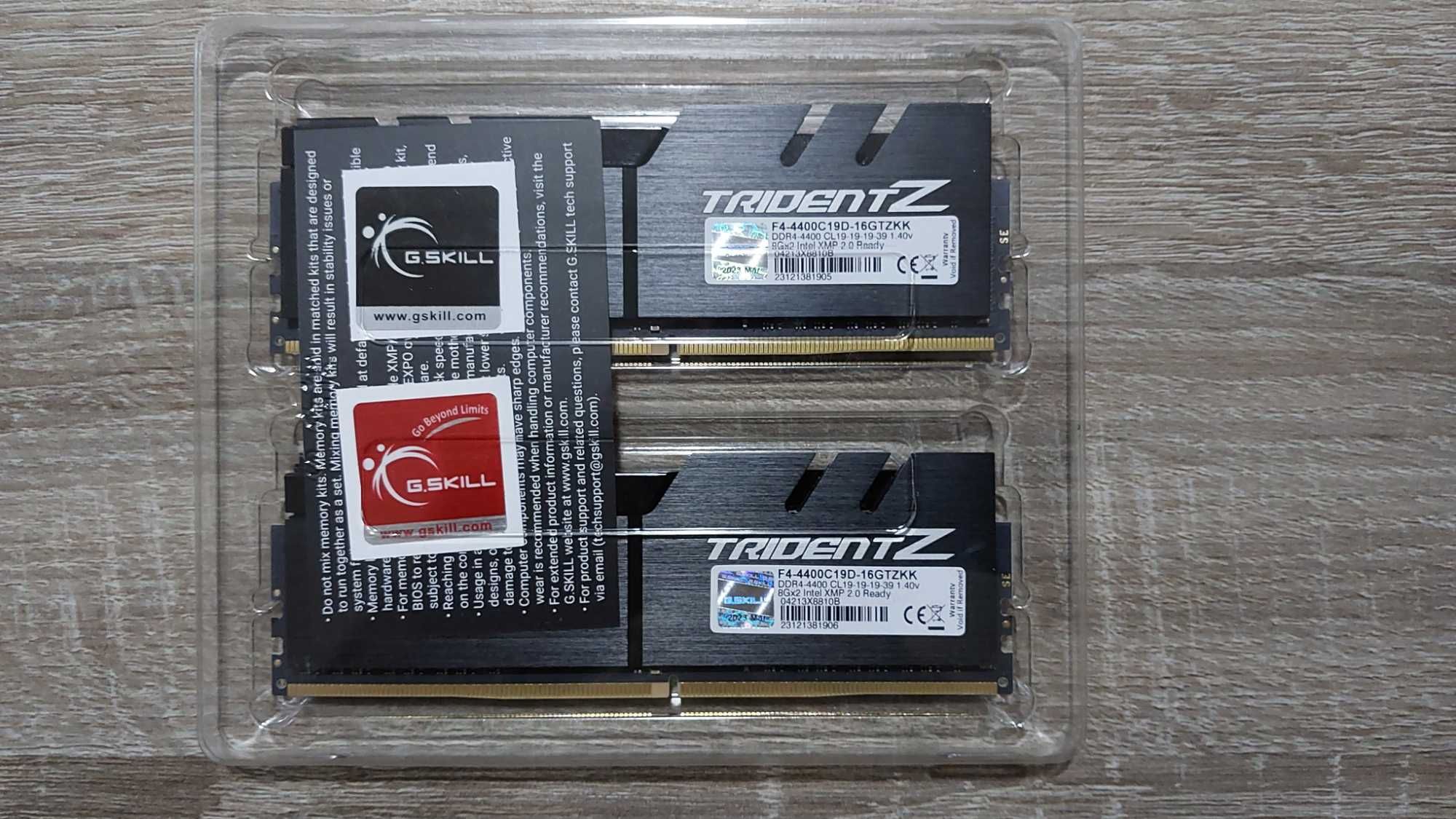 Memória RAM G.SKILL Trident Z DDR4-4400 (8GBx2)