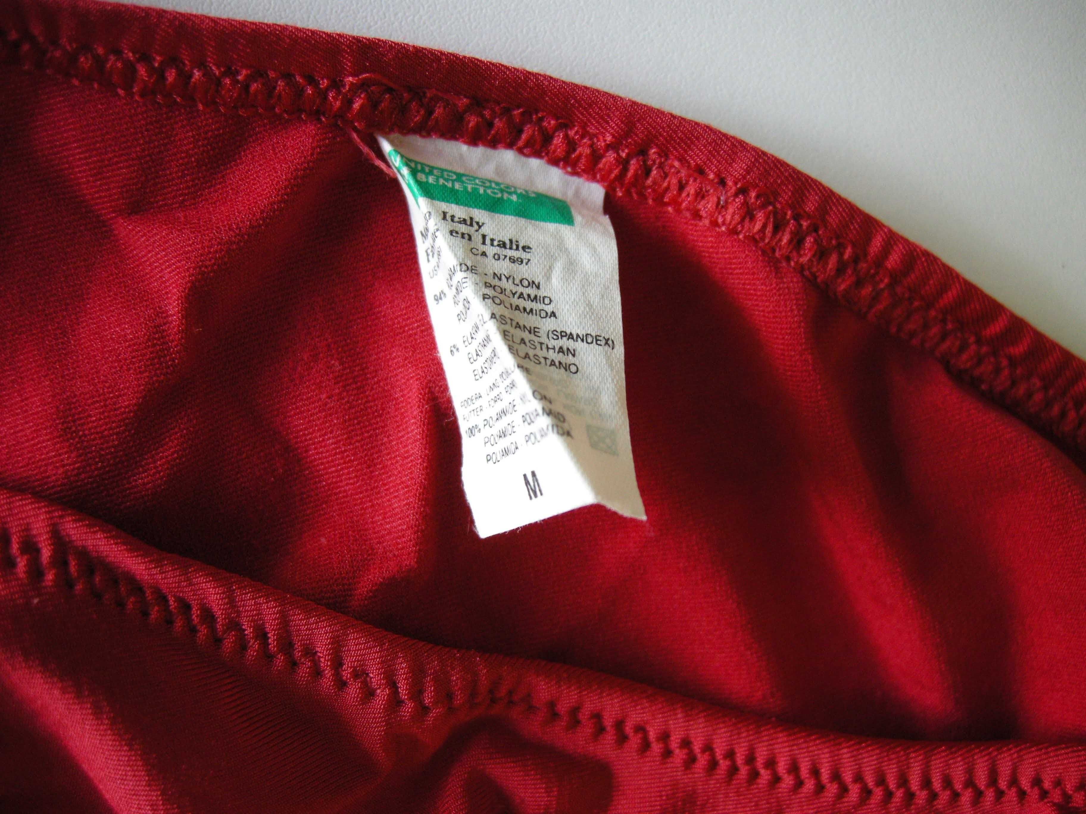 Fato de banho bikini benetton S vermelho escuro