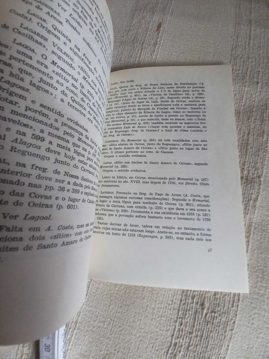 Ensaio sobre a toponímia do concelho de Oeiras