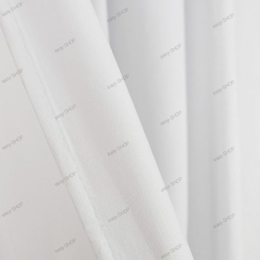 2 welurowe zasłony białe na taśmie