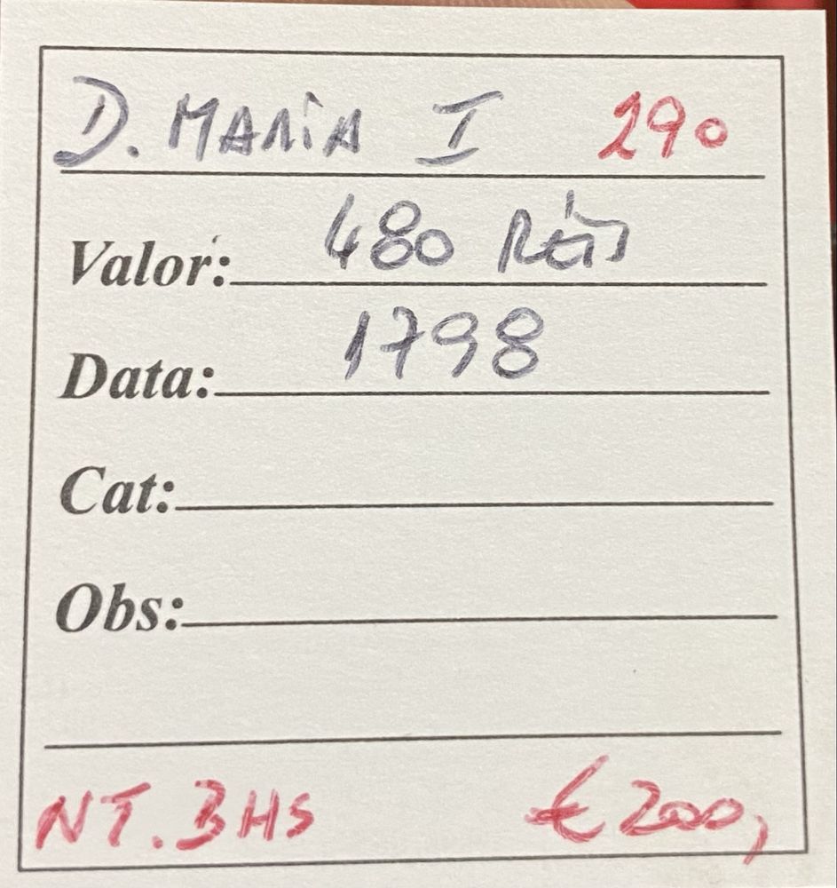 Moeda 480 Reis D MARIA I - 1798