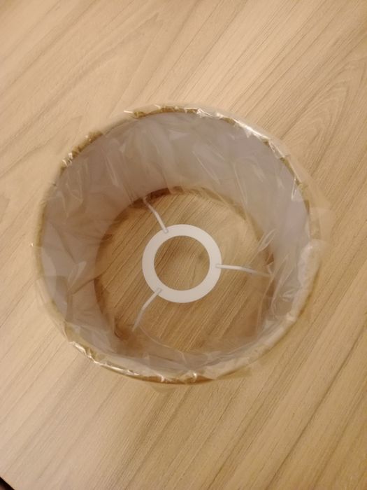 Klosz abażur welurowy beżowy nowy