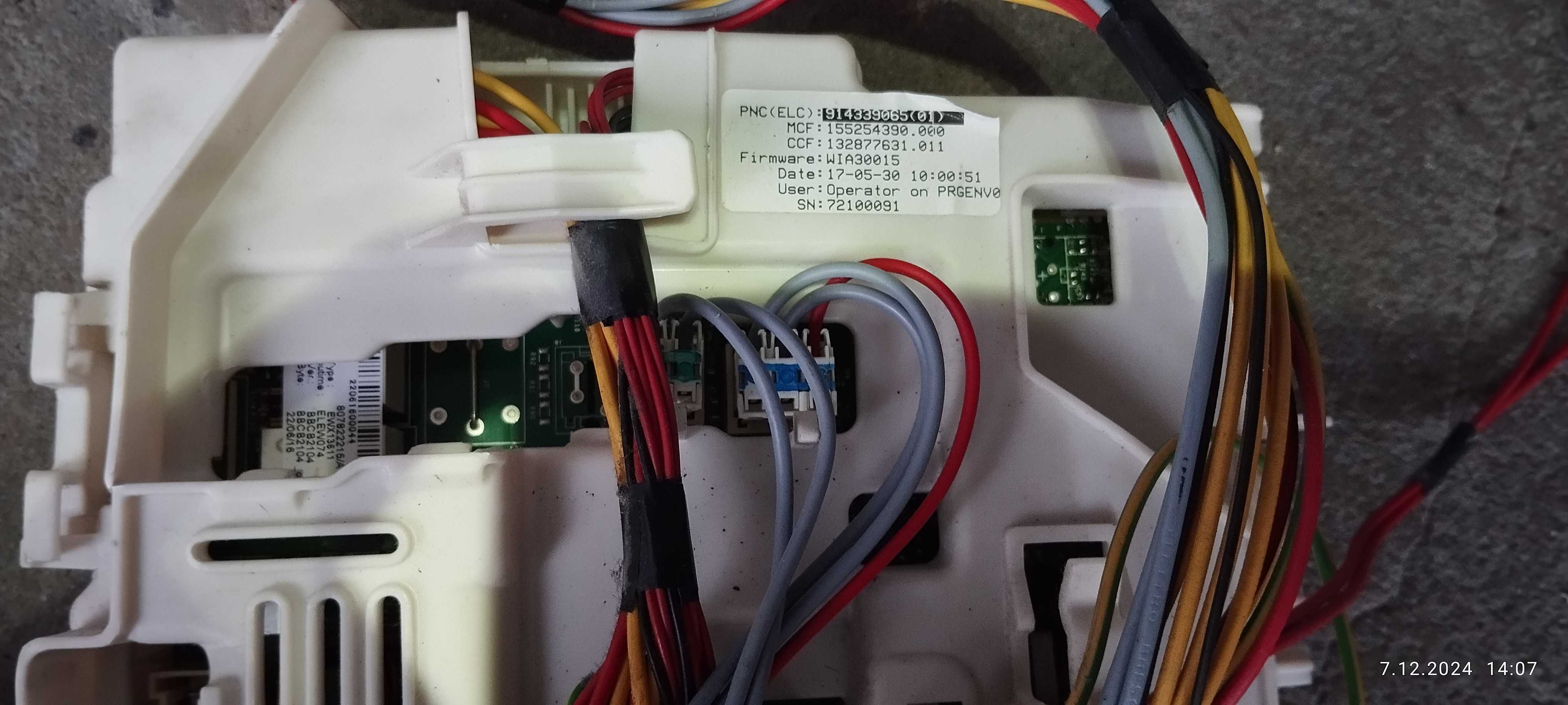 Panel sterujący pralki Electrolux kompletny sprawny