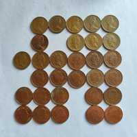 30 монет Великобританії 1 пенні різних років