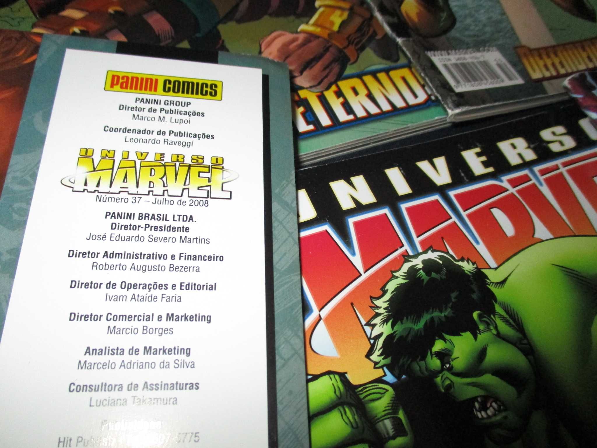 Livros BD Universo Marvel 1ª série 2008 Panini Comics