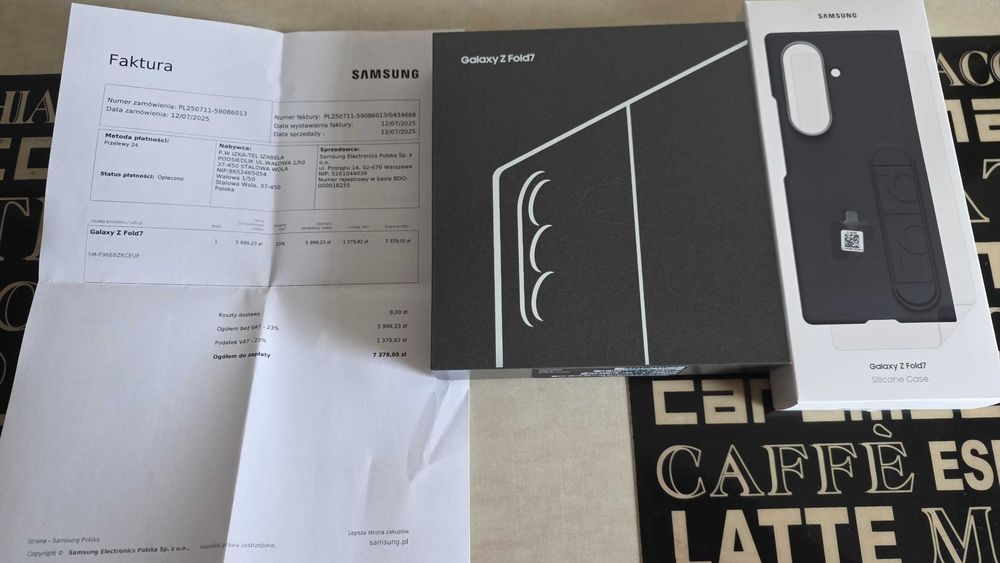SAMSUNG Z FOLD7 12/512 jak NOWY faktura sklep SAMSUNG gwar.prod24+etui