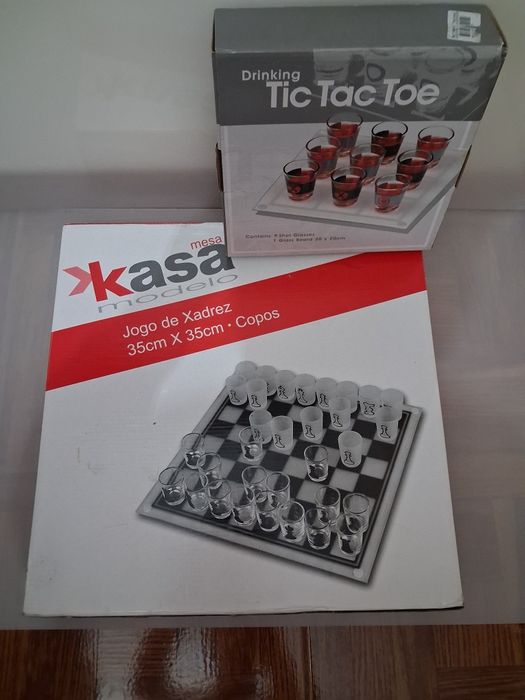 Jogo de Xadrez + Jogo de Tabuleiro Galo