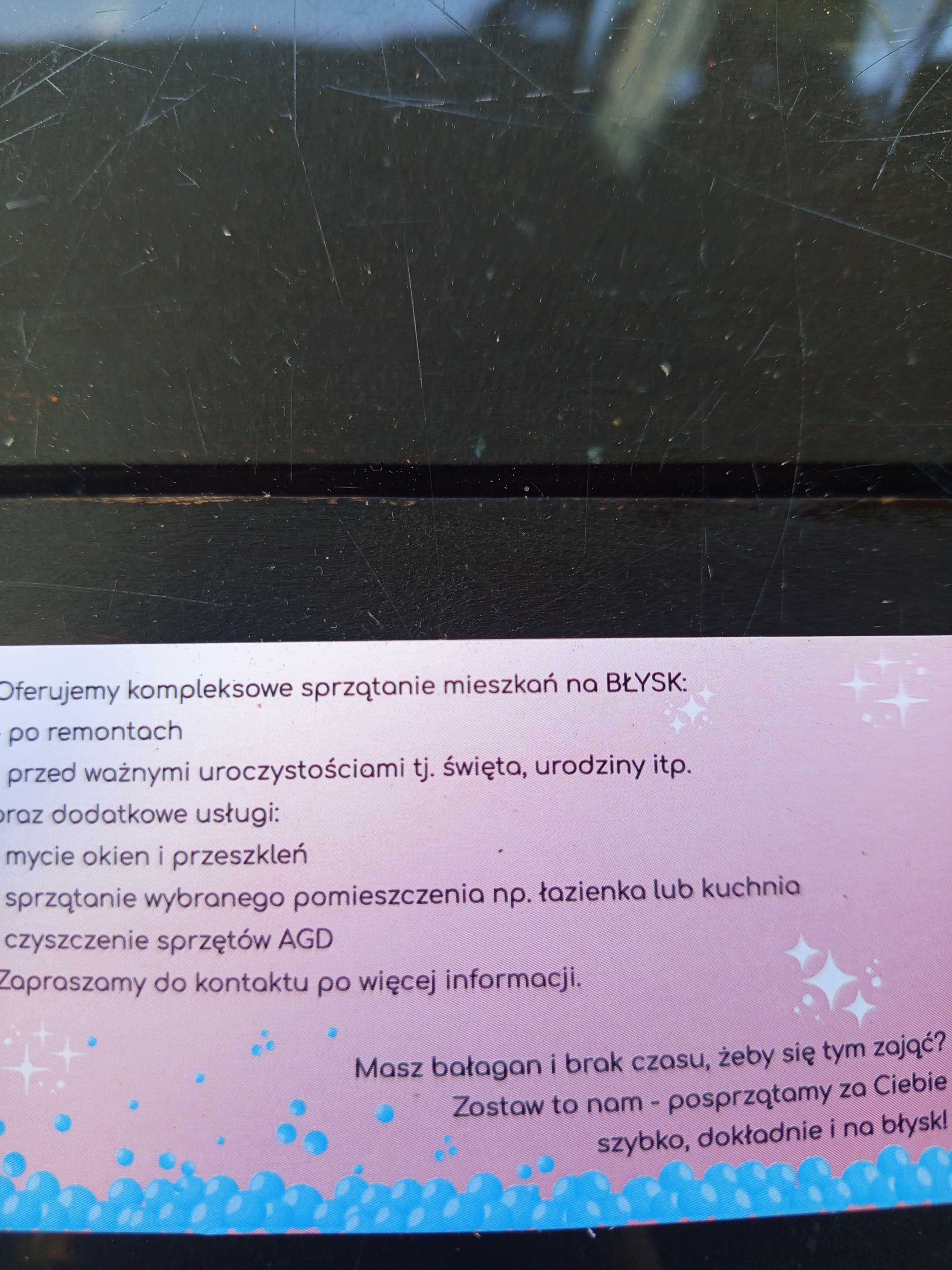 Usługi sprzątające