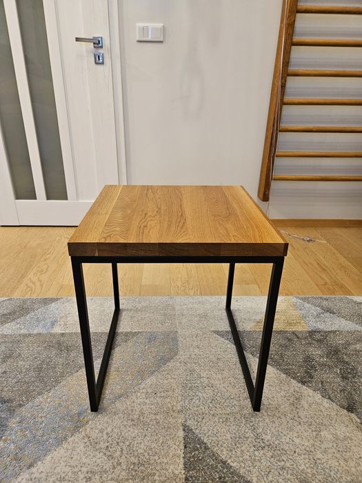 Stolik kawowy LITY DĄB loft -  55x50x50cm