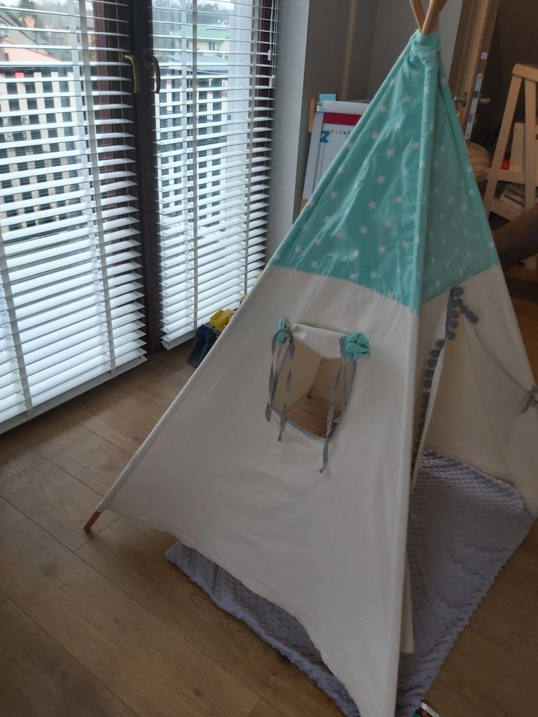Tipi wigwan cozydots namiot dzieciecy gratis kocyk na podloge
