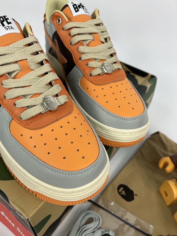 Кросівки BAPE STA Low Brown / Orange