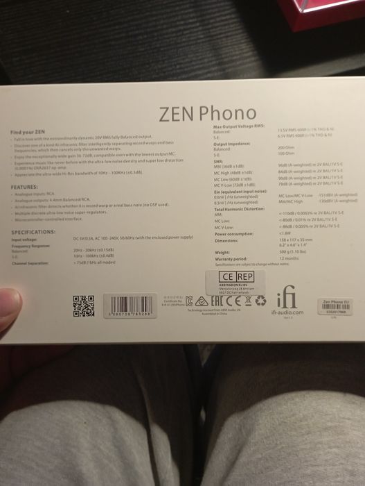 Phono zen mm/mc como novo