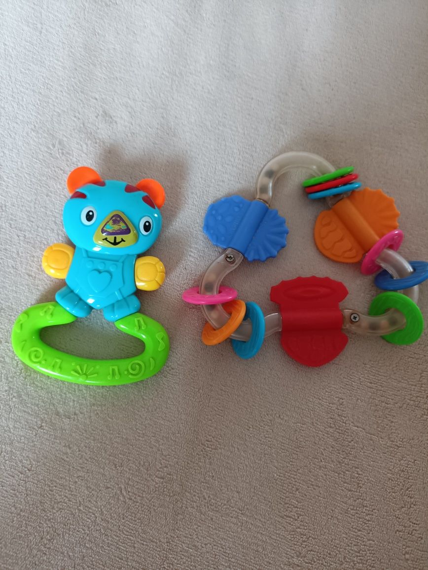 Дитячі іграшки розвиваючі, піраміда, прорізувач для зубів, брязкальця