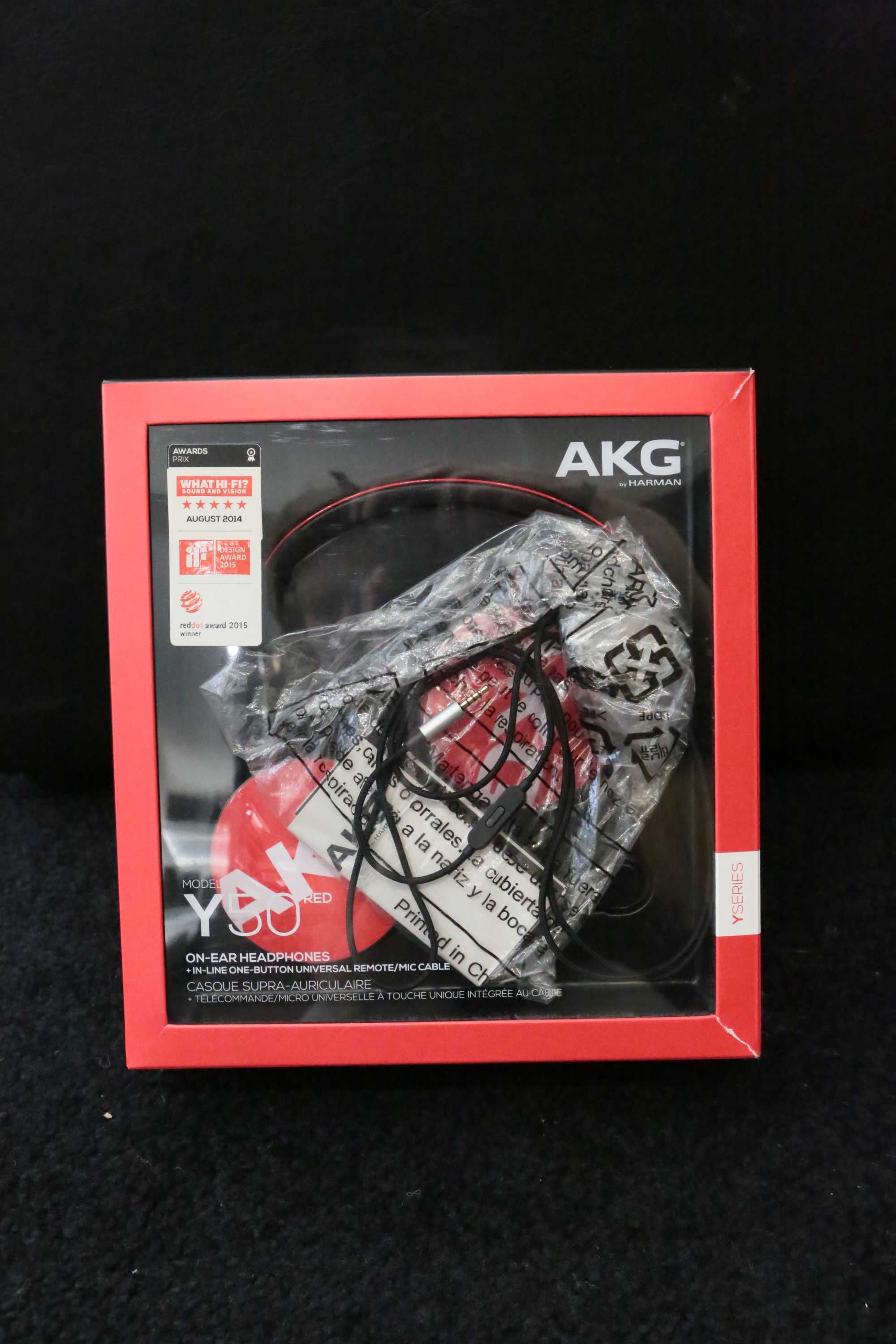 AKG Y50 stojak gratis słuchawki nauszne przewodowe z mikrofonem Y-50