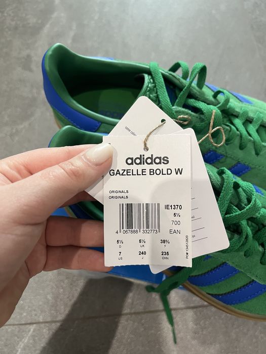 Adidas Gazelle Bold зелені кросівки