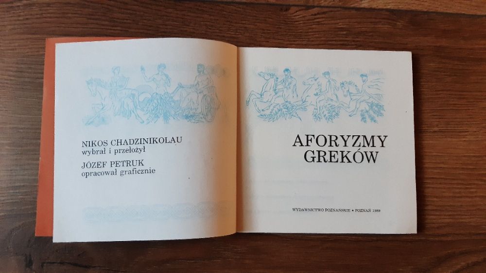 Aforyzmy Greków - opr. Nikos Chadzinikolau