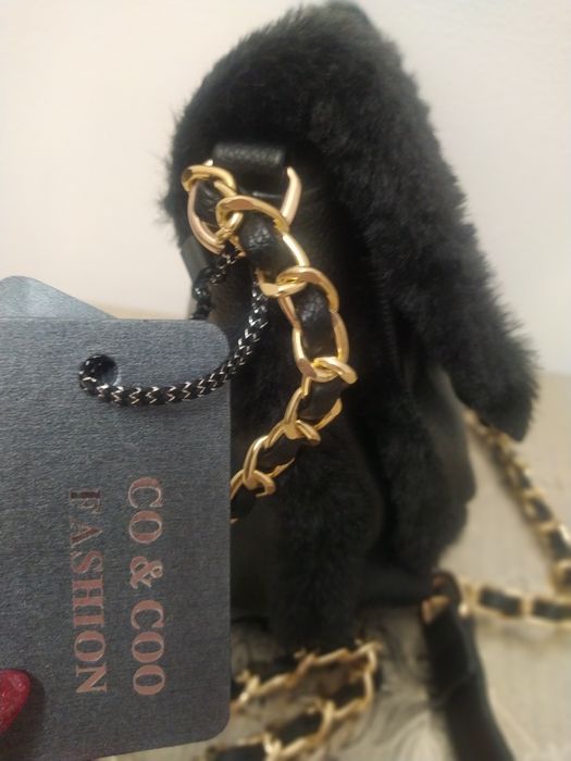 Nowa z metką Torebka co&coo fashion z futerkiem