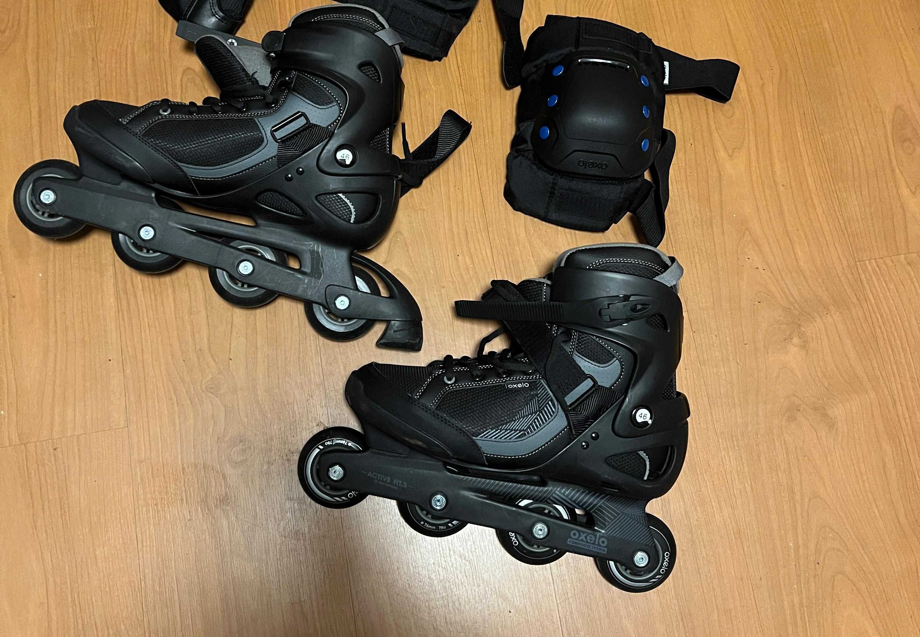 Patins Adulto - OXELO - tamanho 45/46 - Como novos