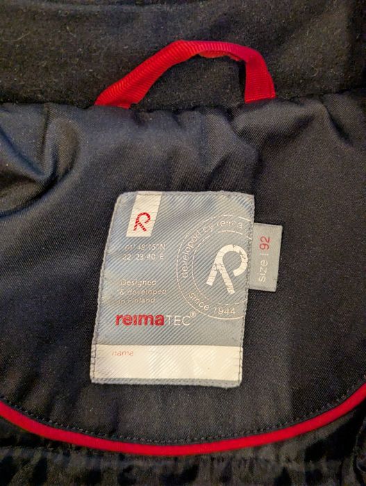 Reima kurtka zimowa rozmiar 92 98