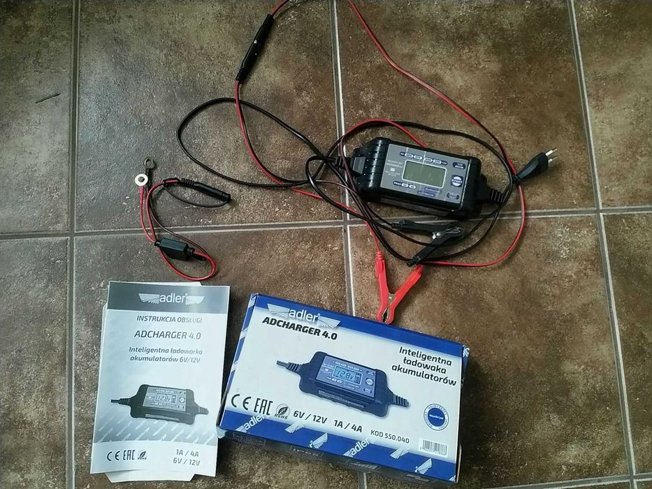 Ładowarka prostownik Adler 4.0 6V 12V do traktorka
