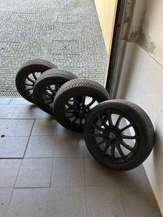 Novos Pneus de inverno continental + jantes 205/50 R17, preco por cada