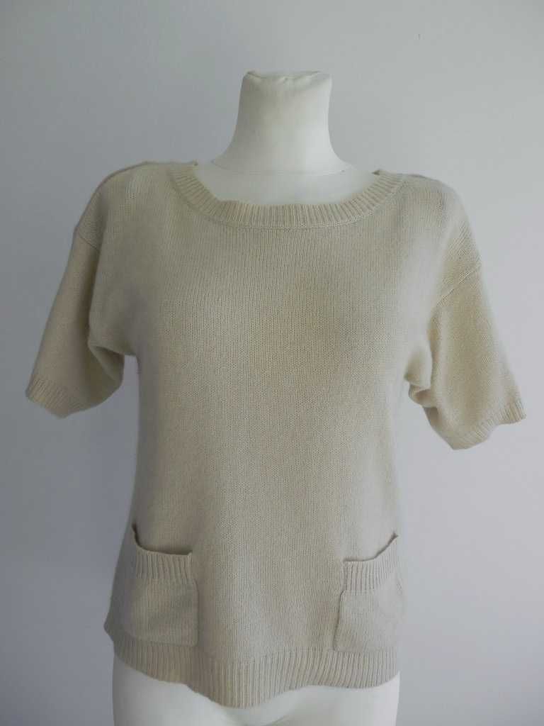 Sweter Wełniany z Angorą Krótkie Rękawy do Marynarek Dorothy Perkins M